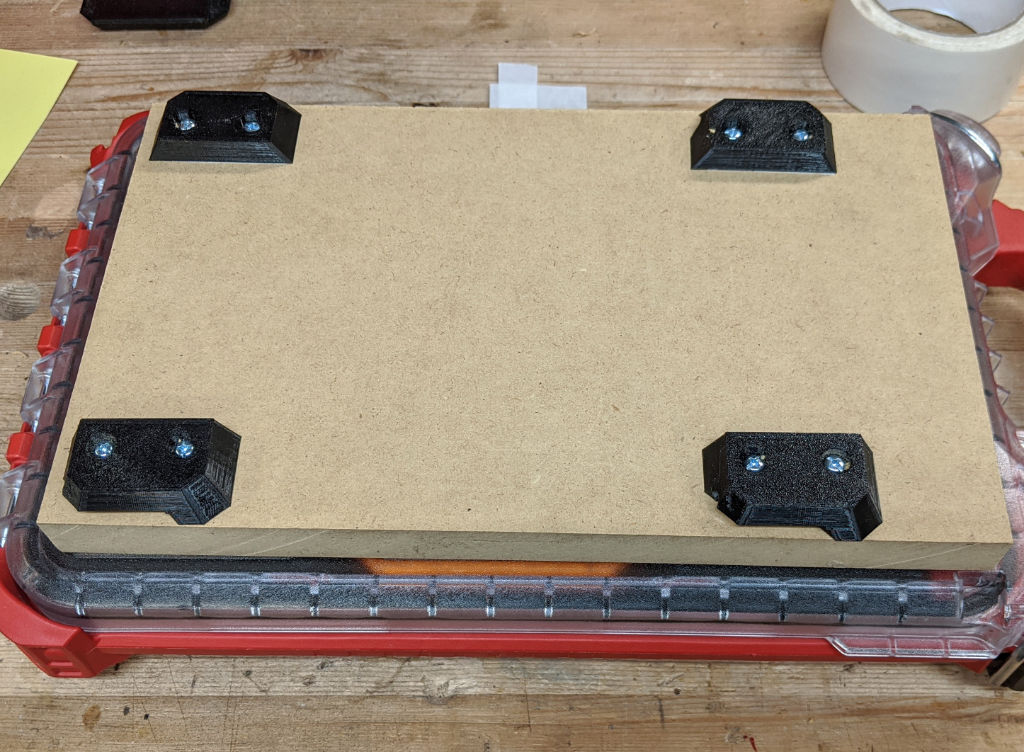 Step 4 Screw feet into place