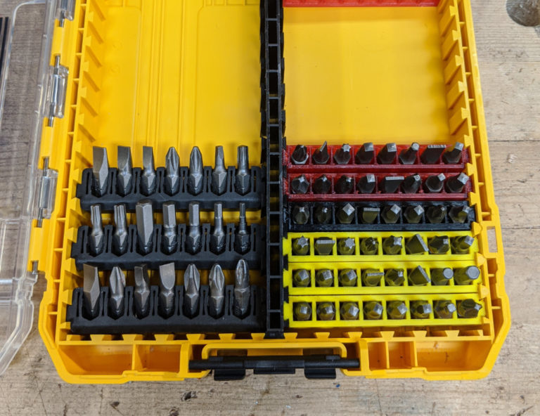 High Density Bit Storage For Dewalt ToughCase 3D Prints