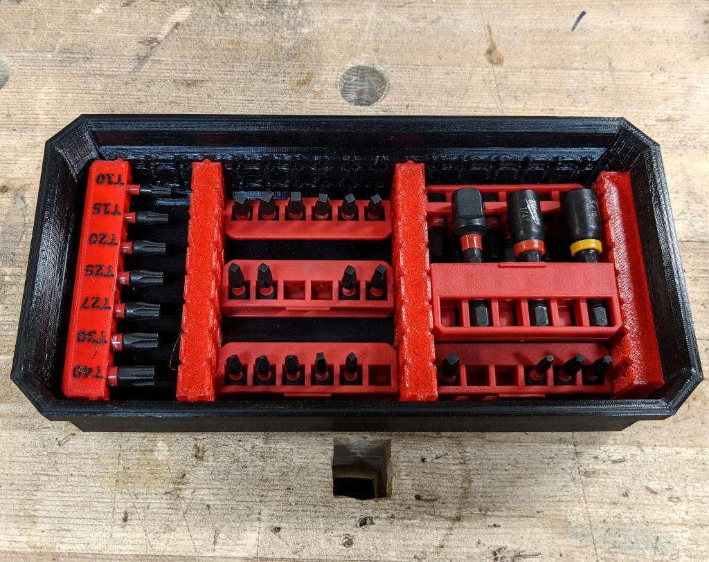 Milwaukee Narrow Bit Holder Packout Adapters 3d Prints